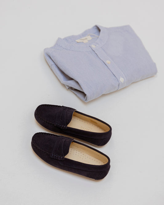 Mocasin niño Azul marino