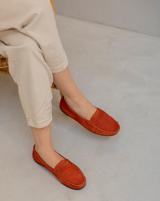 Mocasines ante teja