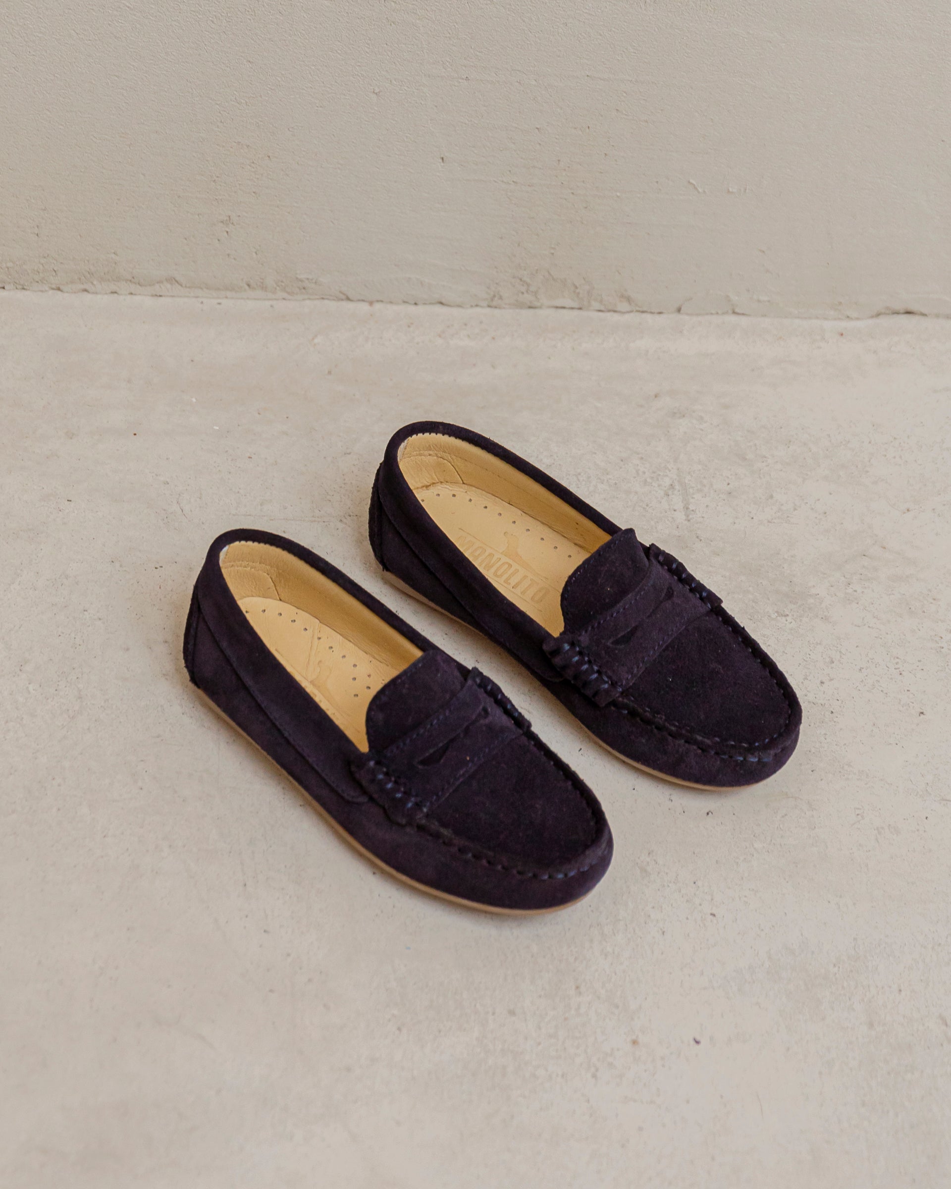 Mocasin niño Azul marino – Manolito Basics