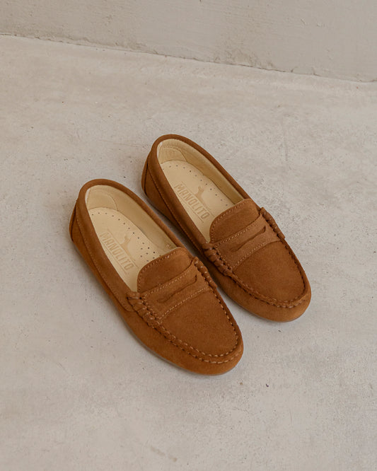 Mocasin niño Tostado