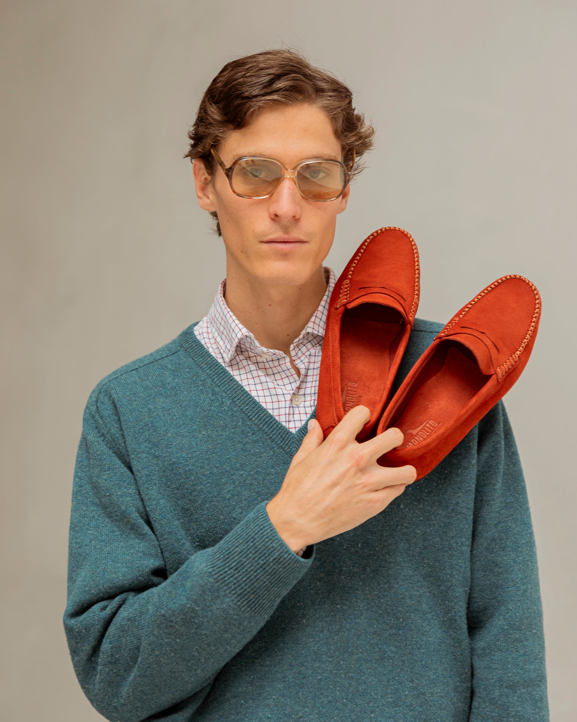 Mocasines ante teja