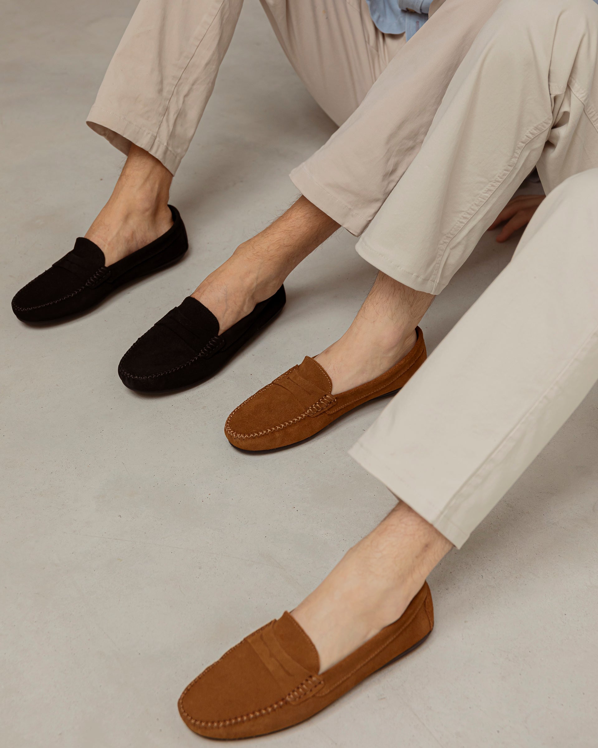 Mocasines ante tostado