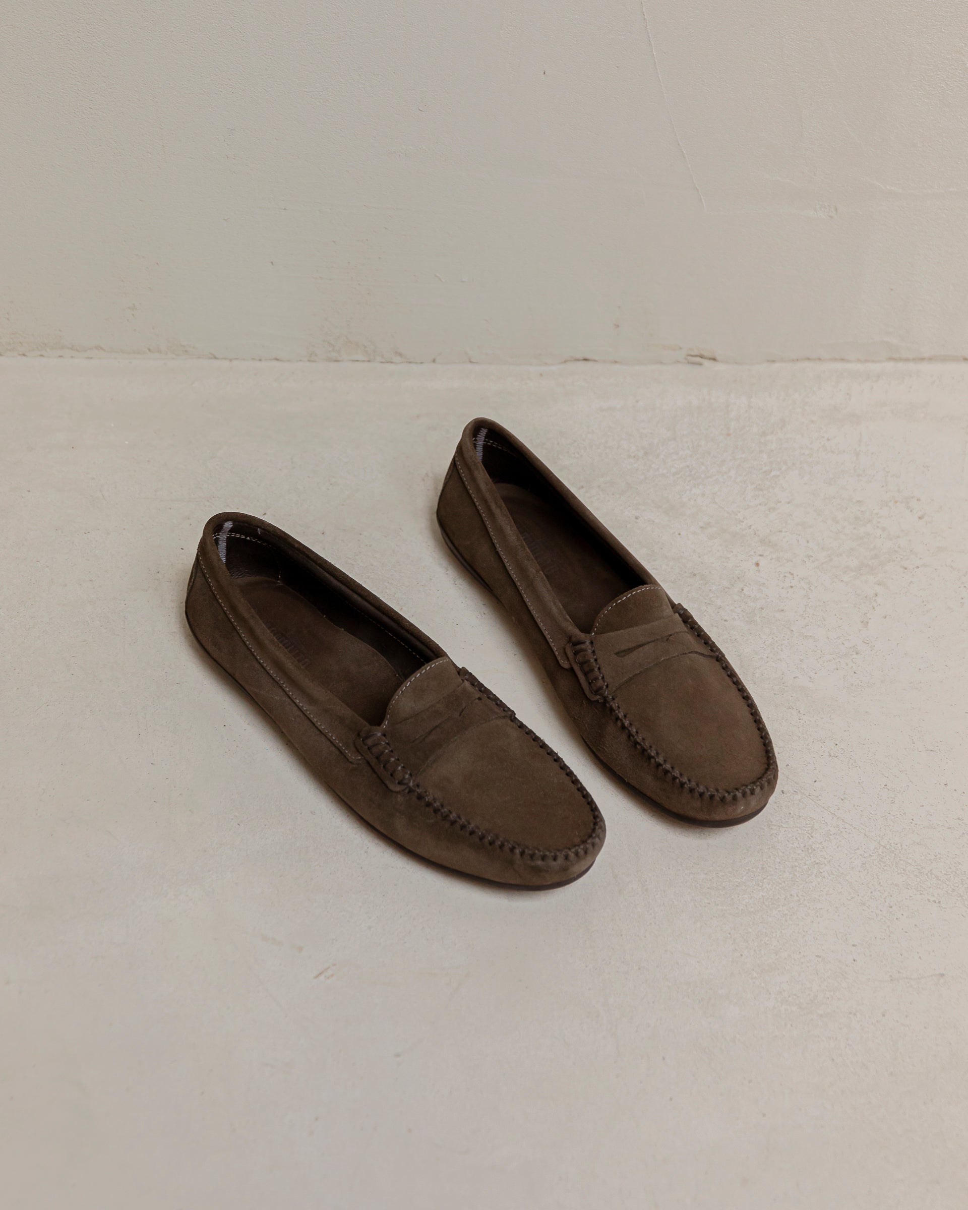 Mocasines ante gris