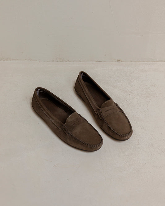 Mocasines ante gris