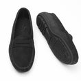 Load image into Gallery viewer, Black suede loafers
